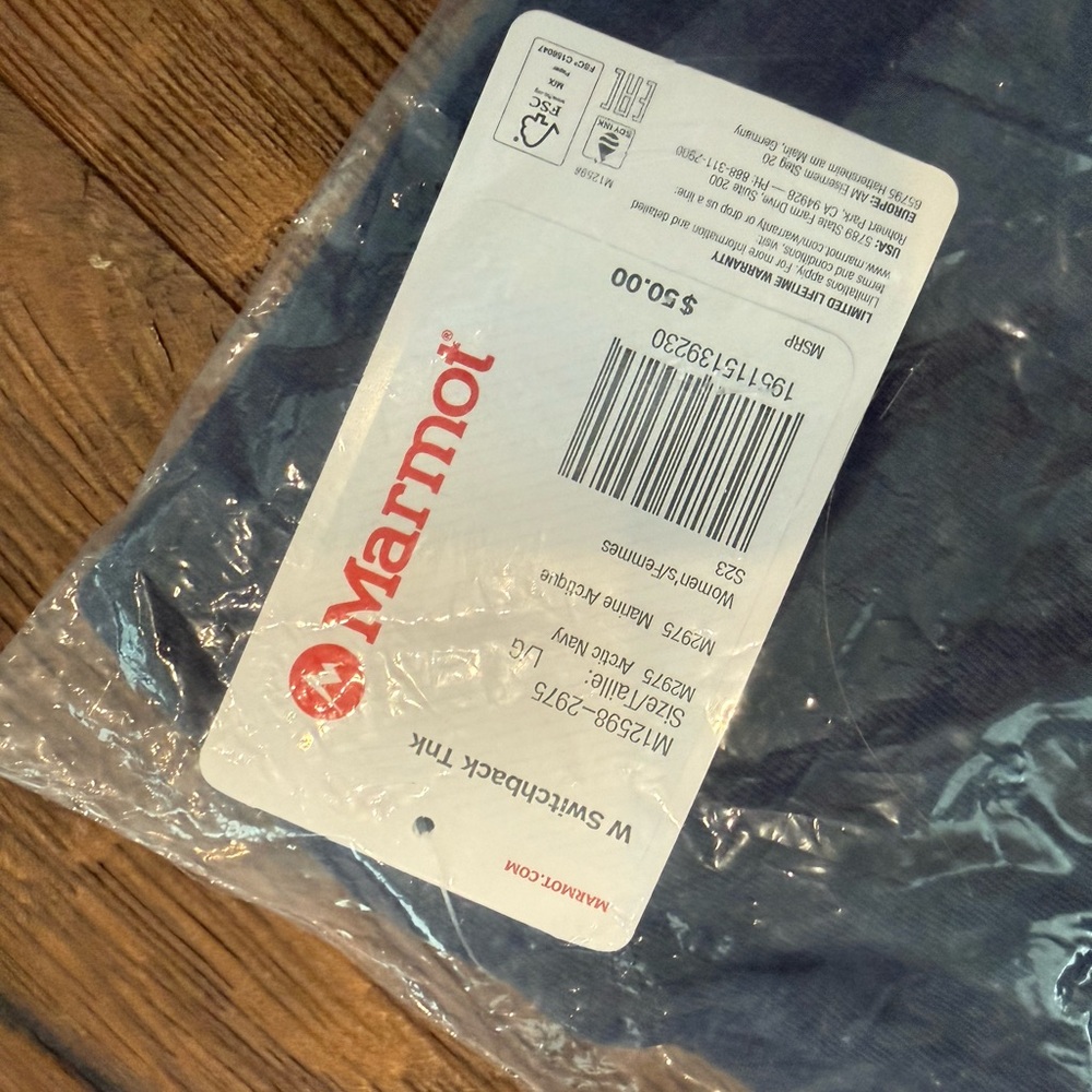 Marmot Women's Switchback Tank in Arctic Navy